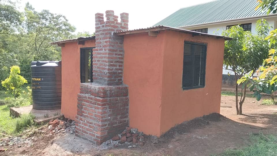 Inside the school kitchen